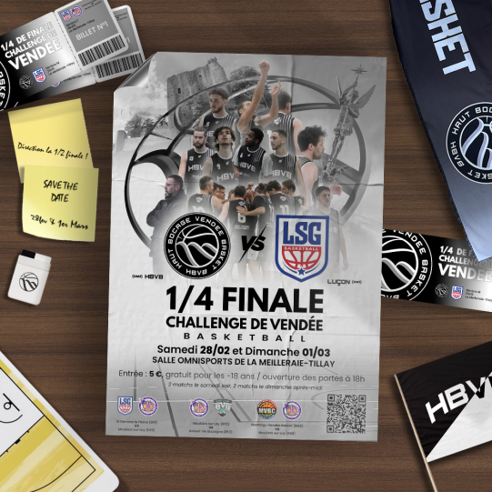 1/4 de finale Coupe et Challenge de Vendée